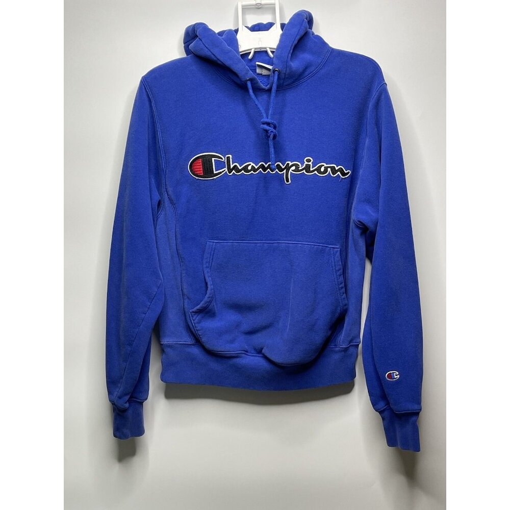 Vintage Y2K Champion Reverse Weave Hoodie Embroidered Men’s S